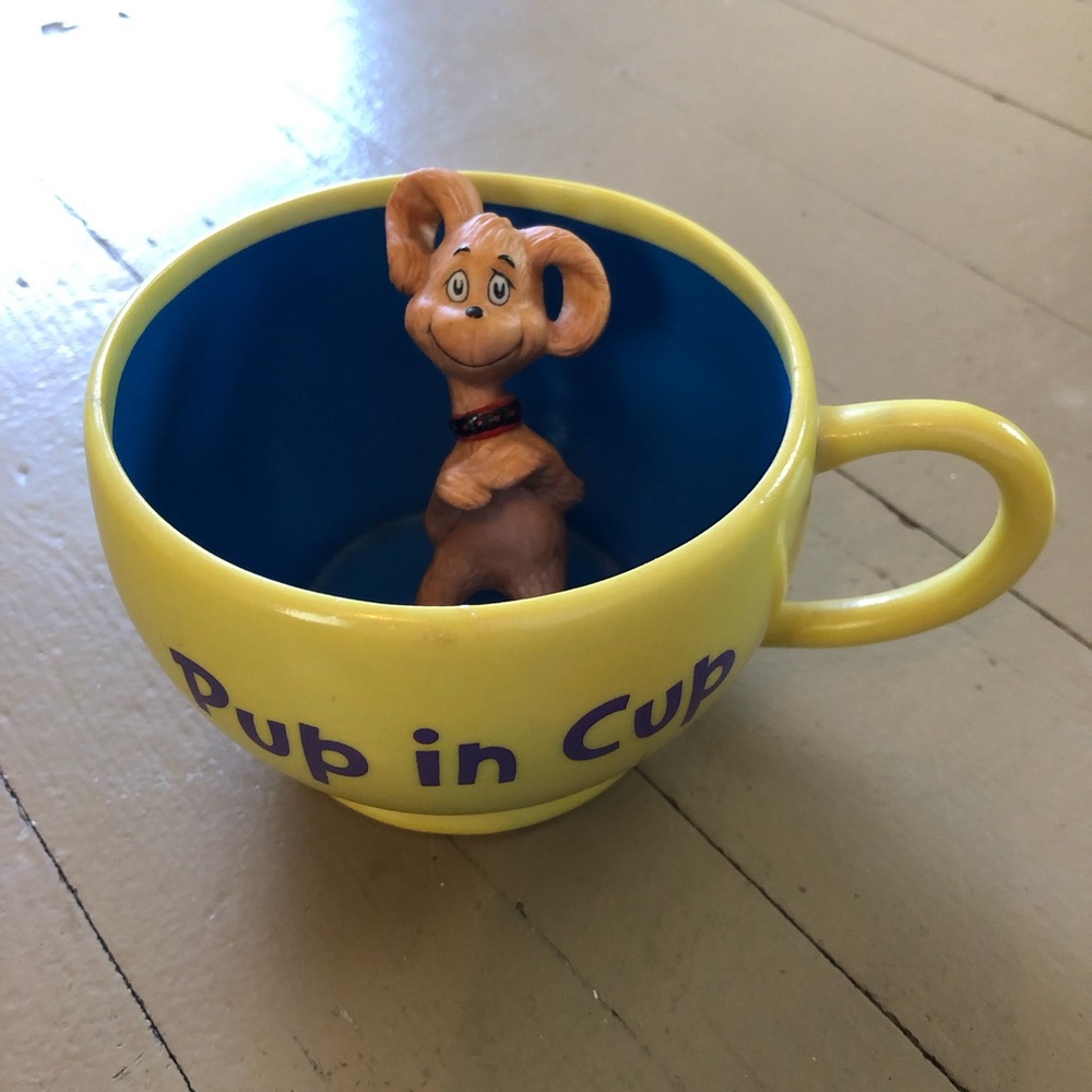 Yellow Pup in Cup Mug
